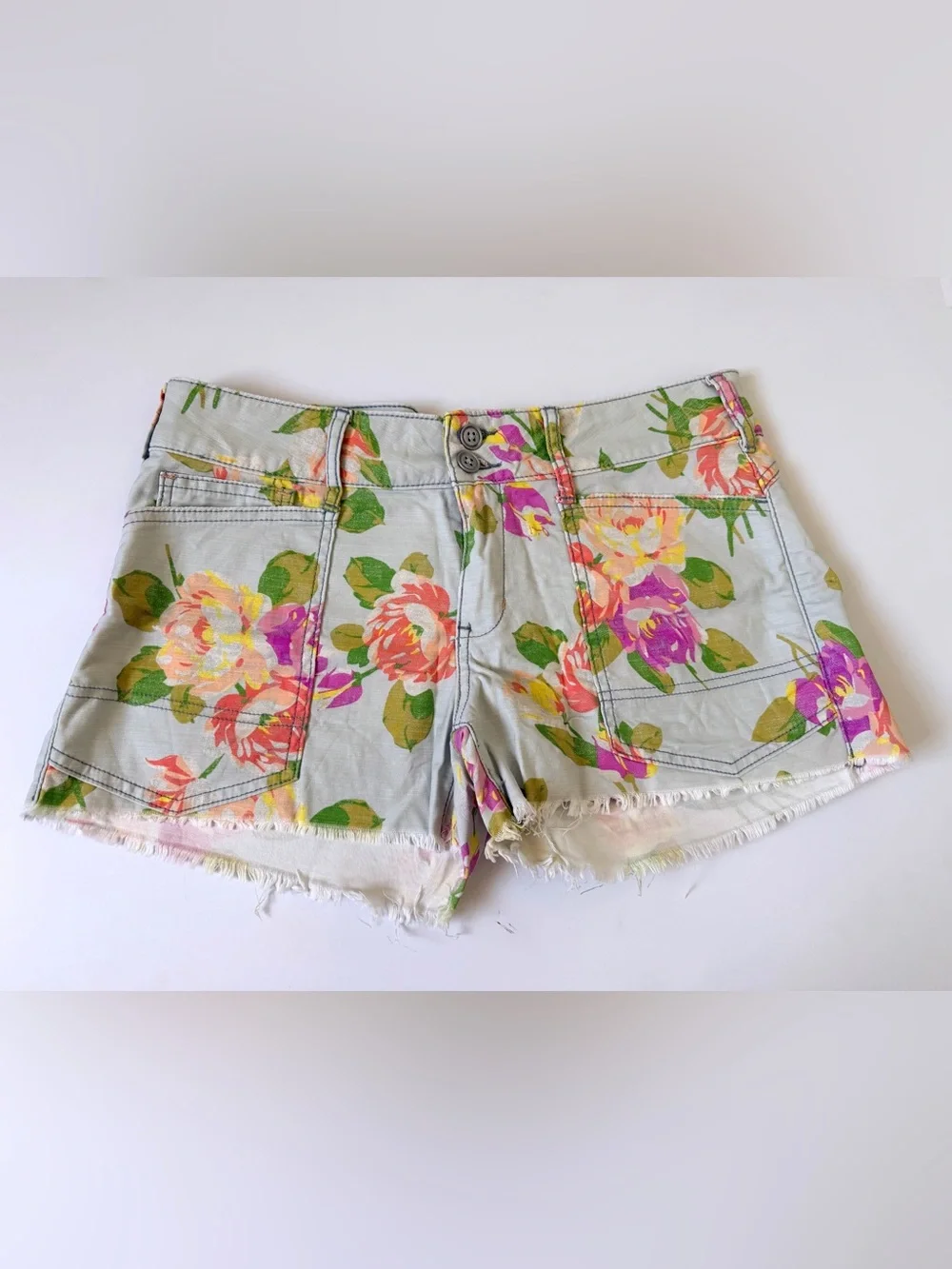 Anthropologie Pilcro Floral The Wanderer Shorts Size 28 - Picture 6 of 13